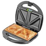 truTRTL Delight Toast Sandwich Maker Electric with German GREBLON coating Non-Stick Plates | 750W | Auto Cut-Off | Black