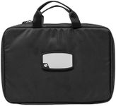 GRITR Double Handgun Sleeve – Tactical Soft Gun Case with ID Patch & Lockable Zippers – Compact Gun Pouch for Handguns and Ammo, Perfect for Gun Storage & Transport, Black