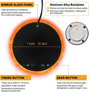 Electric Coffee Mug Warmer – Desktop Beverage Heater Plate