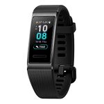 HUAWEI Band 3 Pro All-in-One Fitness Activity Tracker, 5ATM Water Resistance for Swim, 24/7 Heart Rate Monitor, Built-in GPS, Multi-Sports Mode, Sleep Tracking, Black, One Size