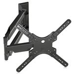 Suptek 55" TV Wall Mount, Swivel Tilt Extend TV Wall Bracket for Most 32-55 inch Curved Monitor and Plasma TVs up to 31.8kg, Adjustable Heavy Duty Wall Mount, Max VESA 400x400mm