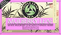 Triple Leaf Tea Bags, Mulberry Leaf, 20 Count