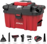 JIENUO Cordless Shop Vac Wet and Dry, with 20V 4.0Ah Battery and Charger, 2.5 Gallon Shop Wet Dry Vacuum Cleaner with Blower Function, Portable Commercial Vac for Car, Home and Garage