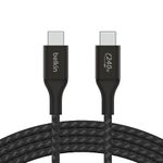 Belkin BoostCharge USB-C to USB-C Power charger cable, USB-IF certified fast charging cable with 240W Power Delivery for iPhone 16, 15, MacBook, Chromebook, Galaxy, iPad, Pixel & More - 1m, black