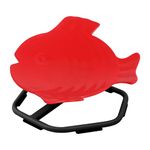 MagicMeadow Sensory Spinning Fish Toy | Fully Assembled Spinning Chair, Autism-Friendly, Special Needs Resource Enriching Play for Kids | Red