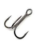Treble Fishing Hooks High Carbon Steel – Ultra Sharp 3X Strong Barbed Hooks | Strong Carbon Steel, Corrosion Resistant, Super Sharp Needle Point 5Pcs (5, 1)