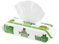 Pogi's Dog Wipes for Cleaning and Deodorising - 100 Plant-Based Pet Wipes, Hypoallergenic Dog Wipes for Bums, Body, Paws - Puppy Wipes, Dog Eye Wipes for Gunky Eyes - Green Tea Leaf Scented