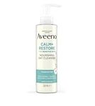 Aveeno Face CALM+RESTORE Nourishing Oat Cleanser, Gently Cleanses, For Sensitive Skin, With Prebiotic Oat and Calming Feverfew, Fragrance Free, 200ml