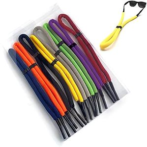 DECKER Floating Sunglass Strap 8 Pcs Pack Glasses Float Adjustable Eyewear Retainer Safety outdoor Eyeglass Rope for Aquatic Sports surfing Sailboat Swimming (Mix color)