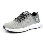 Bacca Bucci® Men's RUNOMATIC Running Shoes, Lightweight Casual Sneakers Workout Sport Athletic Shoes for Training Jogging & Gyming-Grey