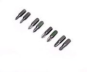 Barnwell Set of 8 PH0 PH1 PH2 PH3 Phillips Screwdriver Bits 1/4" Hex Drive Drill