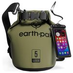 Earth Pak- Torrent Series Waterproof Dry Bag Keeps Gear Dry for Kayaking, Boating, Hiking, Camping and Fishing with Waterproof Phone Case (Green, 40L)