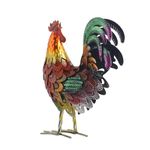 Rooster Garden Statue Chicken Sculpture Animal Figurine Lawn Ornament for Entrance