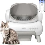 Neakasa M1 Plus Lite Self-Cleaning Cat Litter Tray, Open Top Automatic Litter Box with Large Capacity & App Control, Odour-Free Design for Busy Owners & Multi-Cat Homes, Ideal for Travel