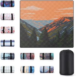 memKiya 80x80 Waterproof Picnic Blankets Outdoor Sandless Beach Blanket Foldable Padded Ground Grass Park Lawn Mat Tent Camping Rug Backpack Hiking Roadtrip Gadgets Gifts Rv Car Travel Trailers Items