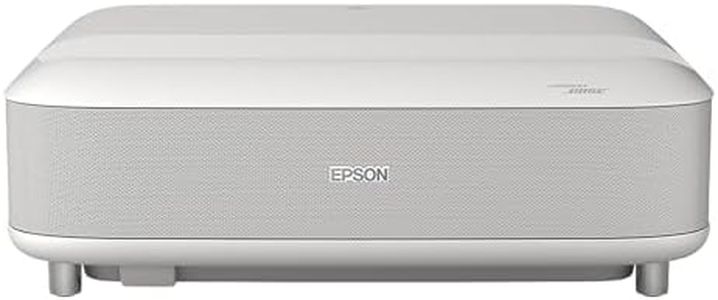 Epson Lifestudio Grand Ultra Short Throw Laser Projector 4K PRO-UHD, 3,600 Lumens of Color and White Brightness, Sound by Bose Technology, Google TV with Gemini, 3-Chip 3LCD Technology, HDR - White