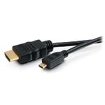 C2G 6ft (1.8m) High Speed HDMI to Micro HDMI Cable with Ethernet - 4K 60Hz HDMI 2.0 Gold Plated