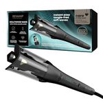 REVAMP Hollywood Wave Auto Rotate Ceramic Hair Curler - Ceramic, Ionic Barrel, Waver for Tight Curls, Beach Waves - Rotating Styler, Wavy Hair Curler, Iron Curling Tong