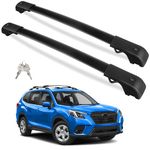 Tuyoung Lockable 220lbs Roof Rack Cross Bars Compatible with Subaru Forester 2014-2024 (Not for Wilderness), Heavy Duty Aluminum Metal Lock Roof Rails Crossbars Rooftop Cargo Bars Luggage Racks