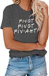 AEURPLT Friends T Shirt Womens Pivo