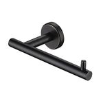 JQK Toilet Paper Holder Oil Rubbed Bronze, 5 Inch 304 Stainless Steel Tissue Paper Dispenser for Bathroom, Hold Mega Rolls Wall Mount, TPH100-ORB