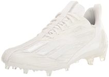 adidas Men's Adizero Football Cleats, White/White/White, 8.5