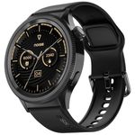 Noise Newly Launched Halo 2 Smart Watch 1st Ever Functional Rotating Dial (Axe-Cut Bezel), 1.43" AMOLED, Stainless Steel Build, Custom Transition Effects, BT Calling, Health Suite (Jet Black)