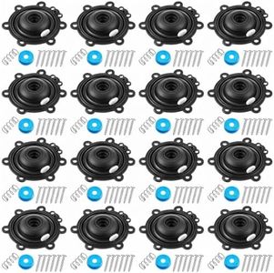 Gulfmew Diaphragm Repair Kit Compatible with DRKCP/CPF, Valve Diaphragm Replacement Compatible with Rain Bird CP, CPF, DV, DAS, ASVF, with Included Filter, Solenoid Filter, Screw, Spring(16 Pack)