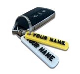 Personalised Car Reg Keyring - Add Your Name or Registration, Mini Number Plate Key Fob