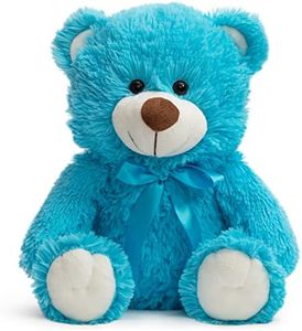 PAPITLULU Super Color Teddy Bear Stuffed Animals Plush Stuffed Bear 14 inch, Blue