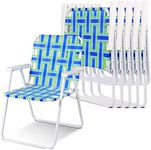 COSTWAY 6 PCS Folding Chair, Lightw