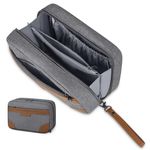 Toiletry Bag for Men Women Waterproof Toiletry Bags Portable Travel Toiletries Bag TSA Approved Cosmetic Makeup Bag Travel Organizer Storage for Accessories(with Removable Handle),Grey