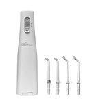 Waterpik WF02 Cordless Express Water Flosser and Replacement Plaque Seeker Tips Pack of 2. Deliver Water/Anti-Bacterial Solution Deep into Periodontal Pockets. Battery Operated, Portable & Waterproof