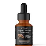 B'VERGE® Shiitake Mushroom Liquid Extract: Brain Function Enhancement, Mood Uplift - Supports Cholesterol Levels, Skin Health, Fights Infections | Vegan, Organic 30 ml
