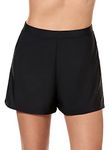 Miraclesuit Women's Swimwear Swim Shorts Tummy Control Bathing Suit Bottom, Black, 16