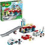 Lego DUPLO Parking Garage and Car Wash Set 10948, Learning Toy for Toddlers with Garage, Gas Station & Toy Cars, Gifts for 2 Plus Year Old Boys & Girls