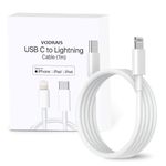 USB C Cable to Lightning-20W [Apple-MFi Certified] Fast Charger Cable Power Charging Cord Compatible with iPhone 14/13/12/12 PRO Max/12/11/11PRO/XS/Max/XR/X/8/iPad (White)