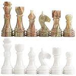 Radicaln Marble Chess Pieces White 
