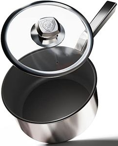 DALSTRONG Non Stick Stockpot - 3 QT - The Oberon Series - ETERNA NonStick Pan Coating - 3-Ply Aluminum Core Cookware - Silver Cooking Pots and Pans - w/Lid & Pot Protector