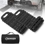 BUNKER INDUST Tire Traction Mats Portable Recovery Tracks for Off Road 4X4 Snow, Sand,Emergency Devices for Cars, Trucks, Van(2 Pack)