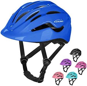 KAMUGO Bike Helmet Kids Toddler, Girls and Boys Bike Helmet Adjustable Helmet for Age 2-8 Years Old, Multi-Sport Helmet for Cycling Skateboard Skating Scooter Helmet (Blue)