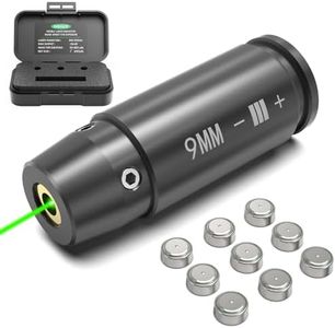 Feyachi Bore Sight 9mm Green Laser Zeroing Boresighter with 3 Sets of Batteries (Grey)