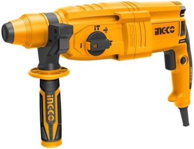 INGCO RGH9028 800W Rotary Hammer Drill 1200 RPM Speed 26mm Chuck Corded Electric Drilling for Home Brick Metal Chiselling Masonry