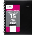 Mead Planner 2024-2025 Academic, Weekly & Monthly, 8 1/2" x 11", Large, Basic, Black (CAW62005)