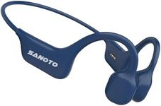 SANOTO Bone Conduction Headphones Open Ear Headphones Wireless Bluetooth 5.3 Sport Headset IPX7 Waterproof for Running Fitness Gym Walking Cycling