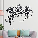 Beautiful Flowers Vine Wall Sticker in 6 Sizes - Wall Sticker - Decoration for Kitchen, Living Room, Bedroom, Bathroom