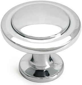 Cosmas 5560CH Polished Chrome Cabinet Hardware Round Knob - 1-1/4 Diameter - 25 Pack