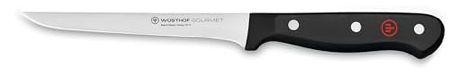 Wüsthof Gourmet 5 Inch Boning Knife, Black/Silver