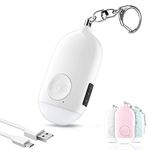 Safesound Personal Alarm Siren Song 1-Pack - 130dB Self Defense Alarm Keychain with Emergency LED Flashlight - Security Personal Protection Devices for Women Girls Kids and Elderly