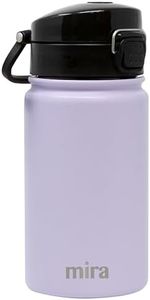 MIRA 12 oz Kids Water Bottle with Spout Lid - Vacuum Insulated Stainless Steel Thermo Flask Keeps Cold for 24 Hours, Hot for 12 Hours - Lavender Violet